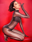 CATSUIT Encased Oil Glossy Open 40D