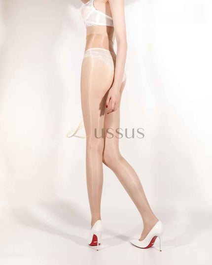 TIGHTS Invisible Shiny Crotchless 10 Deniers