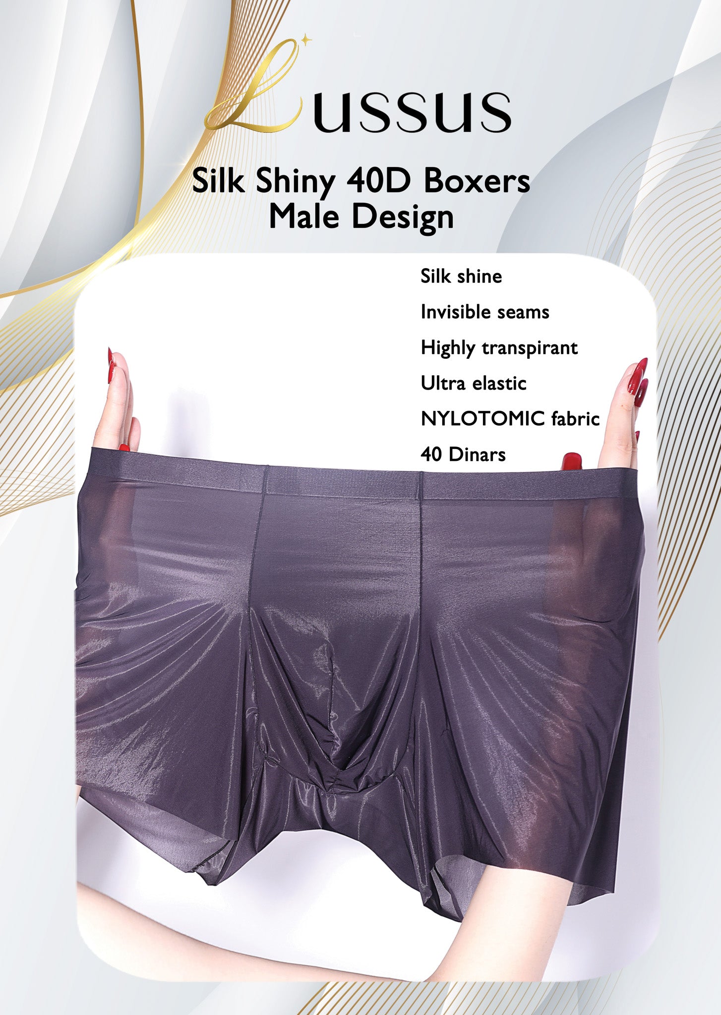BOXERS MALE Silk Touch 40D