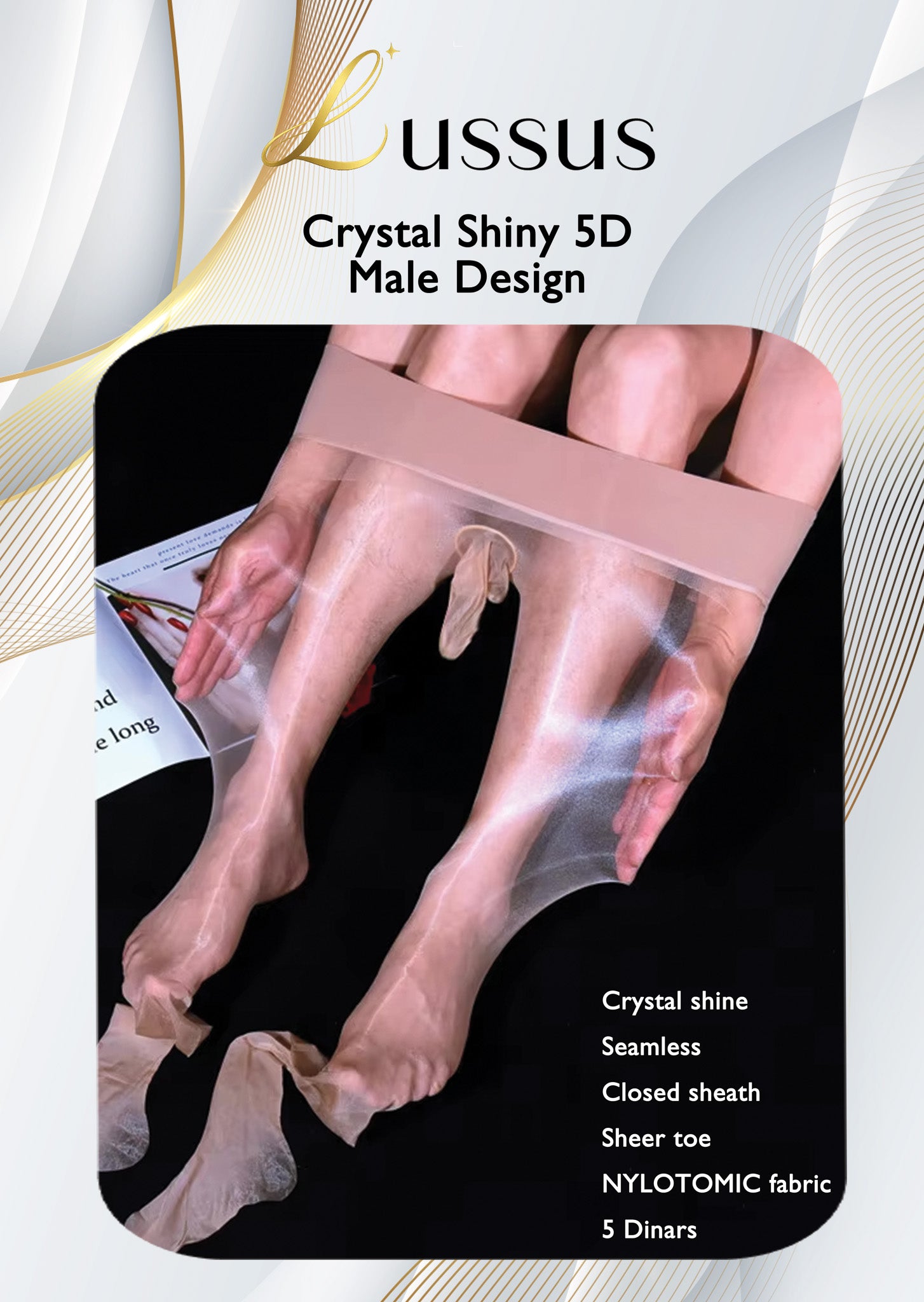 TIGHTS MALE Crystal Shiny Sheath 5D